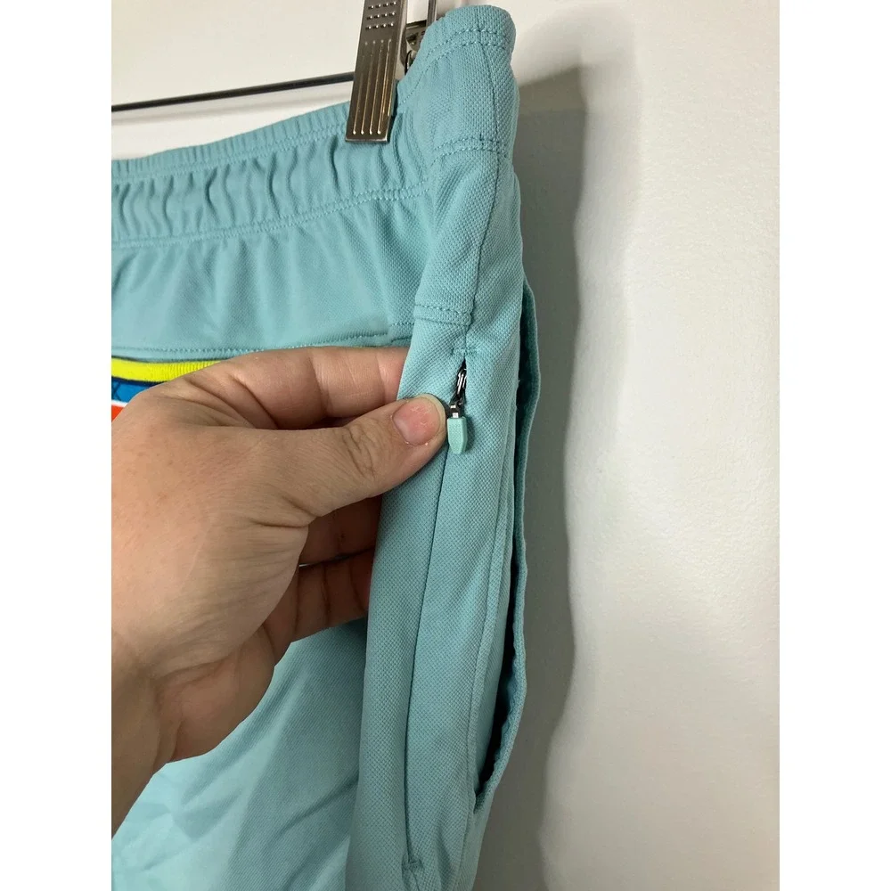 Rhône retro session pull on shorts teal men's size XL casual trendy beach summer